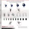 Service Caster 3 Inch 316SS Solid Poly Swivel 1-1/8 Inch Expanding Stem Caster Lock Brake SCC SCC-SS316TTLEX20S314-SPUS-118 - alternate 4